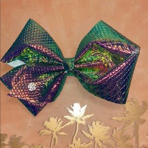 Large Mermaid Pattern Holographic Jojo Siwa Bow